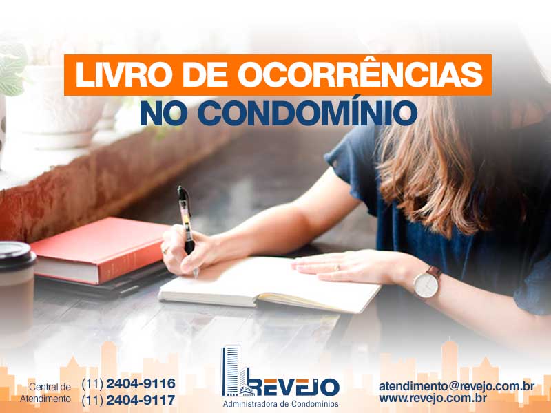 Livro de ocorrências no condomínio